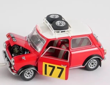 Franklin Mint Mini Cooper Rallye Monte Carlo 1967 Metallmodell (5091)